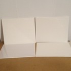 Blank White Rectangular Canvas Board Panels Artist Painting Boards   5 Panels