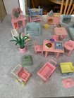 Vintage Playskool Dollhouse Furniture Set Huge Lot With Twin Babies 80s 90s