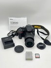 Nikon D3500 Digital Camera Black W  18-55 Mm Lens  32gb Sd Card   Box