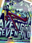 Authentic Rainbow Foil Avenged Sevenfold London 2017 Ap Poster Signed S n   20