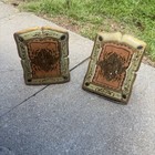 Vintage Gilt Gold Italian Italy Florentine Bookends Pair Regnecy Old School 5 5   