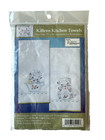 New Tobin Kittens Kitchen Towels Pair 17 X 30 Stamped For Embroidery