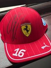 Charles Leclerc Hand Signed  16 Ferrari Official Formula 1 Cap Coa   Psa Qo Card
