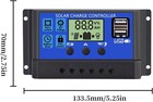 30a 12v 24v Solar Panel Battery Charge Controller Lcd Auto Regulator Dual Usb Us