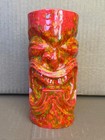 Tiki Diablo Maka Koa Tiki Mug- Red Confetti   104 200  Orange Interior