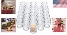 Glass Votive Candle Holders Set - 72-pack Wedding Decor