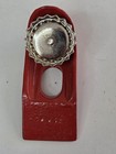 Vintage Stanley Wood Plane Made In England 6 1 2  Fv10 Red Black Enamel 