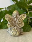 Miniature Fairy Garden   Antiqued Girl Figurine With Flower   Buy 3 Save  6