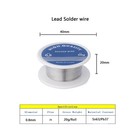 63 37 Tin Lead Rosin Core 20g 0 8mm Solder Wire With Flux For Electrical Sold   