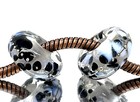 Big Hole Handmade Lampwork Beads From Murano Glass Tamara Yarilo Brand 2 Pcs