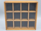 Vintage Tannery Lane Wood   Glass Shadow Box  6423a-4 Curio Display Case 1970 s