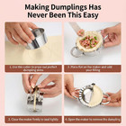 304 Stainless Steel Dumpling Maker Set - Professional 6-piece Dumpling Press