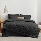 Love s Cabin King Size Comforter Set - Black  7-piece King Bed In A Bag  All Sea