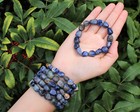 Sodalite Tumbled Stone Crystal Bracelet 6-8mm  Genuine Sodalite Gemstone Jewelry