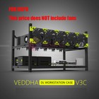 6 8 Gpu Aluminum Stackable Open Air Mining Case Computer Frame Rig For Ethereum
