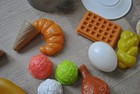 Step 2 Pretend Play Kids Kitchen 15 Piece Set Food  Ice Cream Bread Boiled Egg