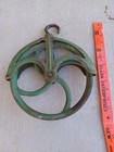 Antique Cast Iron Well Pulley Wheel    Farm Primitive Barn Hoist     Steampunk