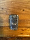 Sterling Match Safe W Gold Irish Setters Victorian Very Nice  Rare Find Vintage