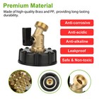 275 330 Gallon Ibc Tote Water Tank Adapter 2  Brass Hose Faucet Valve Connector