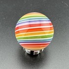 Contemporary Handmade Art Glass Marble 1 03  Rainbow Spiral Swirl Mib Boro Gift