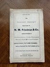 Antique Nm Friedman   Co Victorian Picture Frames Mouldings Wall Pockets Catalog