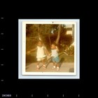 Old Vintage Square Color Photo Black African American Boy Girl In Yard Pic