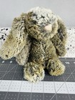 Jellycat Small Bashful Woodland Babe Bunny Plush Stuffed Grey Brown 8   
