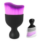 Car Interior Cleaning Brush With Ultra Soft Bristles  Car Duster Double Purple