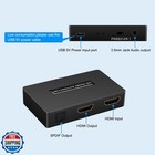 Hdmi Audio Extractor Splitter Hdmi To Hdmi 3 5mm Audio Adapter Converter With