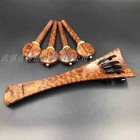 High Grade Snake Wood Cello Pegs tailpiece With Fine Tuner 4 4 Cello Accessories