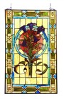  Stained Glass Window Pane Tulip Design 20  Wide X 32  Tall
