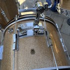 Vintage Ludwig 1960s Club Date 4 Piece Drum Set Champagne Sparkle With Mods