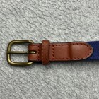 Smathers   Branson Belt Medium Navy Needlepoint Interlachen Country Club Brass