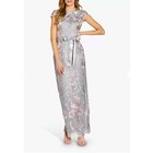 Nwt Adrianna Papell Lace Embroidery Matelasse Column Formal Maxi Gown Size 4
