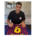 Luis Suarez Signed Original Barcelona 2018-19 Football Jersey  fan Style Print 