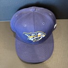 Vtg Nashville Predators New Era 7 5 8 Hat 5950 Pro Model Nhl Wool Plain Logo