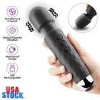 Handheld Massager 20 Speed Wand Vibrating Massage Magic Full Body Therapy Motor