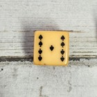 Vintage Poker Dice Set Bakelite 10 Piece Gambling Game Collectible 1940s