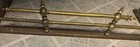 Vtg Victorian Revival Brass Arts And Craft Fireplace Fender 42    X 9 5    Finial