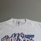 Vtg Atlanta Braves 1999 New York Yankees Baseball Shirt Mlb World Series Large