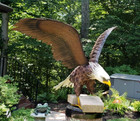 American Bald Eagle Large Outdoor Metal Statue Lawn Sculpture Garden Yard Art