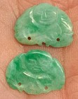 Chinese Antique Green Jade Handmade Hand Carved Figural Buddha Pendants Nice