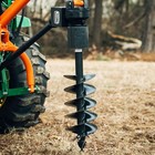 Titan Attachments 12  Auger Bit For 3 Point Post Hole Digger  24  Drilling Depth