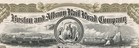 Boston And Albany Railroad Co  Vintage Stock Certificate