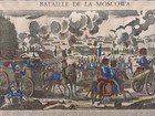 Napoleon   s Battle Of Moscow Matted Framed Antique 19th Century France Art Print