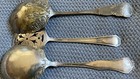 Lot Of 3 Vintage Silver-plated Serving Spoons   Holmes   Edwards  Wm  A  Rogers 