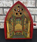 Vintage Tin J  Chein Wind Up Musical Organ Toy