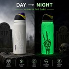 Owala Freesip 32oz Glow In The Dark Halloween Skeleton Hand Water Bottle