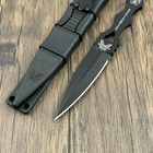 Benchmade Socp Dagger 176bk Fixed Blade Knife Black Handle Sheath