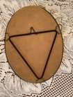 Antique Victorian Flu Cover  Beautiful Lady In Oval Frame